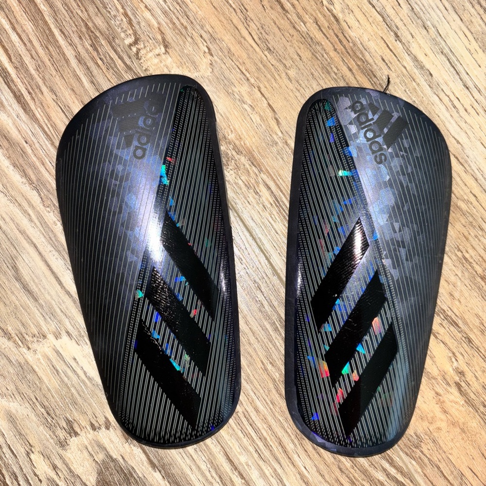 adidas soccer Shin Guards…two sets. Black and turquoise ❤️